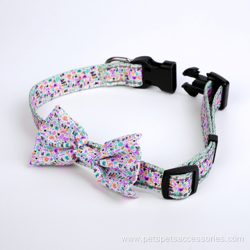 Cartoon Bow Knot Adjustable Dog Collars Cut